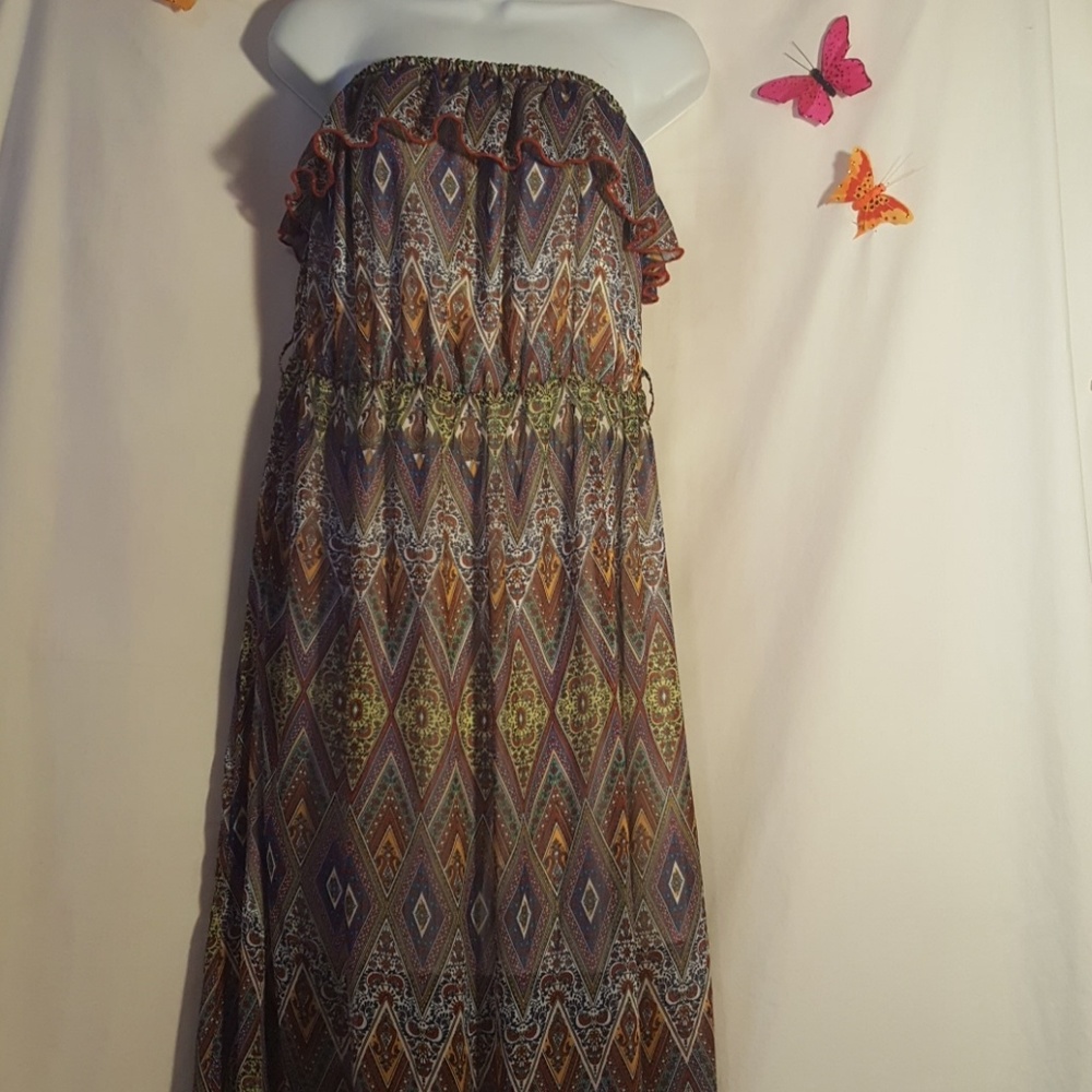 No Boundaries Womens Dress Strapless - Sz XL.